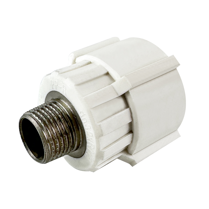 PPR WATER PIPE AND FITTING ISO DIN GB ASTM GREEN WHITE PPR MALE COUPLING COPPERTHREAD (WHITE) 6 (5)