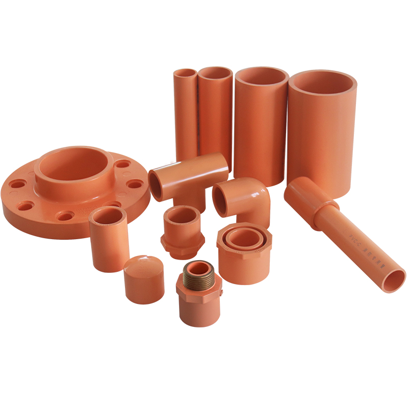 PVC-C Fire Sprinkler Pipe & Fitting ISO DIN BS-EN ASTM GB orange CPVC FIRE SYSTEM