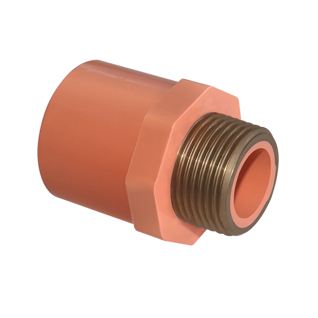 PVC-C Fire Sprinkler System ISO9001 ISO45001 ISO14001 ASTM NSF CPVC PIPE AND FITTINGS MALE ADAPTOR BRASS