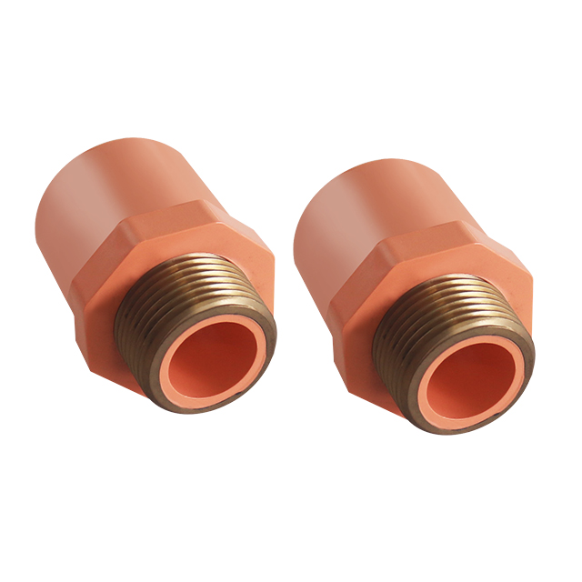 PVC-C Fire Sprinkler System ISO9001 ISO45001 ISO14001 ASTM NSF CPVC PIPE AND FITTINGS MALE ADAPTOR BRASS 4
