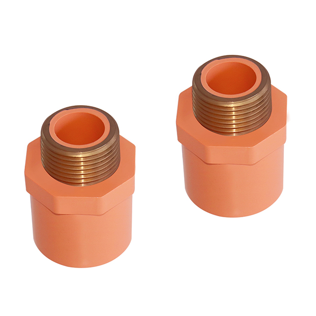 PVC-C Fire Sprinkler System ISO9001 ISO45001 ISO14001 ASTM NSF CPVC PIPE AND FITTINGS MALE ADAPTOR BRASS 5