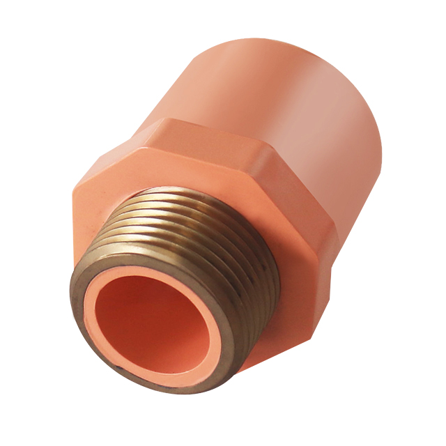 PVC-C Fire Sprinkler System ISO9001 ISO45001 ISO14001 ASTM NSF CPVC PIPE AND FITTINGS male adaptor brass 3