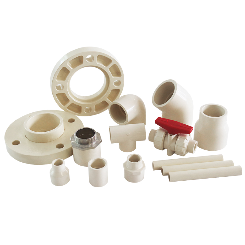 PVC-C WATER  SYSTEM WATER PIPE AND FITTING WHITE ISO GB DIN CPVC PIPE