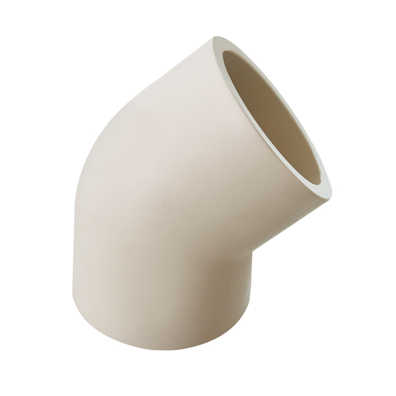 PVC-C Water Plumbing System ASTM GB beigh CPVC PIPE AND FITTING 45° DEG ELBOW 3