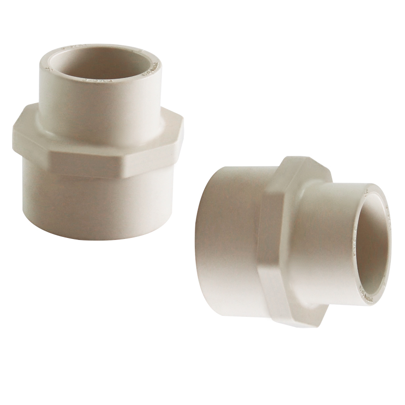 PVC-C Water Plumbing System ASTM GB beigh CPVC PIPE AND FITTING Male Adapter 1