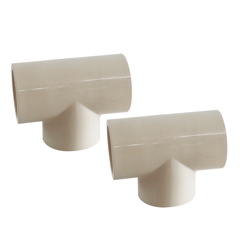 PVC-C Water Plumbing System ASTM GB beigh CPVC PIPE AND FITTING TEE 2