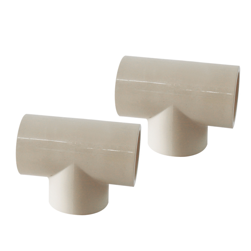 PVC-C Water Plumbing System ASTM GB beigh CPVC PIPE AND FITTING TEE 4