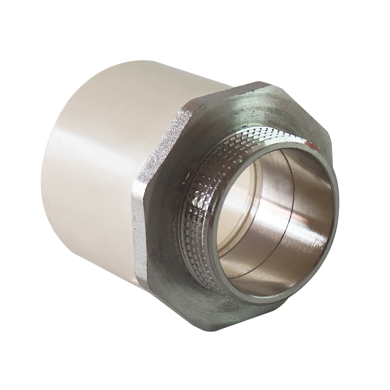 PVC-C Water Plumbing System ASTM GB beigh CPVC PIPE AND FITTING  Copper Thread Male Coupling 3