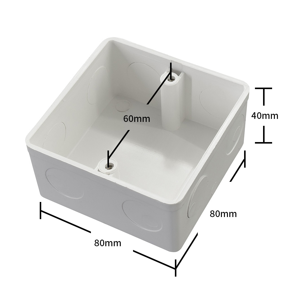 ULP 3×3 KNOCKOUT SWITCH BOX ADJUSTABLE BS EN JUNCTION BOX ELECTRIC UPVC PVC (6)