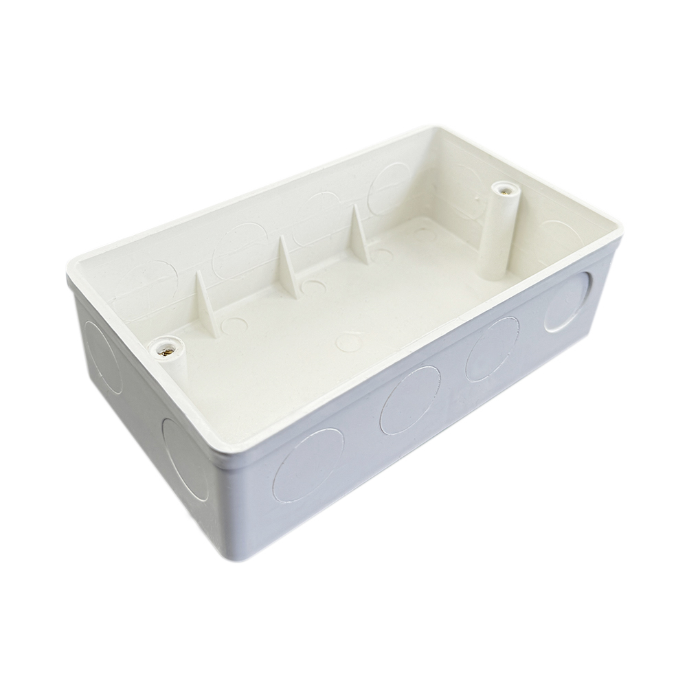 ULP 3×6 KNOCKOUT SWITCH BOX ADJUSTABLE BS EN JUNCTION BOX ELECTRIC UPVC PVC (1)