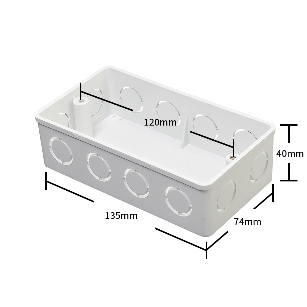 ULP 3×6 SWITCH BOX ADJUSTABLE BS EN JUNCTION BOX ELECTRIC UPVC PVC (5)