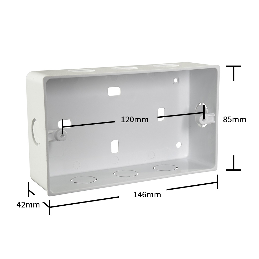 ULP CK SURFACE BOX 2 GANG BS EN JUNCTION BOX ELECTRIC UPVC PVC (4)