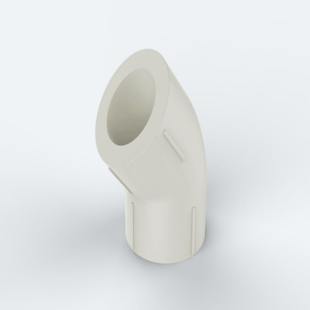 ULP PPR WATER PIPE AND FITTING ISO DIN GB ASTM GREEN WHITE PPR 45° ELBOW