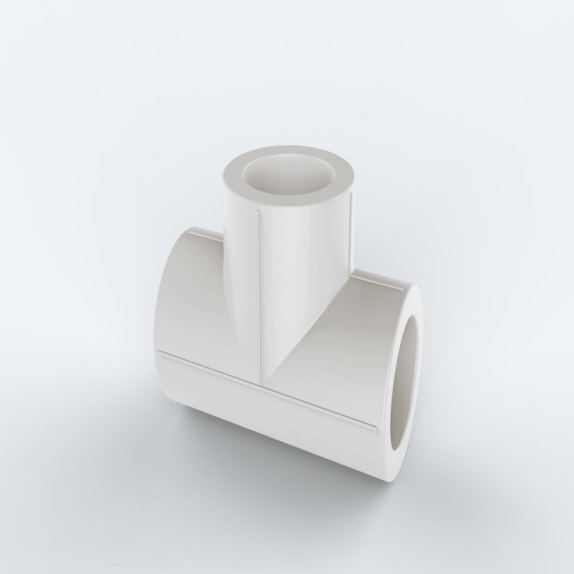 ULP PPR WATER PIPE AND FITTING ISO DIN GB ASTM GREEN WHITE PPR 90° EQUAL TEE 1