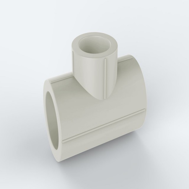 ULP PPR WATER PIPE AND FITTING ISO DIN GB ASTM GREEN WHITE PPR 90° REDUCING TEE 1