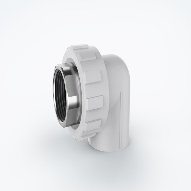 ULP PPR WATER PIPE AND FITTING ISO DIN GB ASTM GREEN WHITE PPR FEMALE ELBOW COPPER THREAD 2