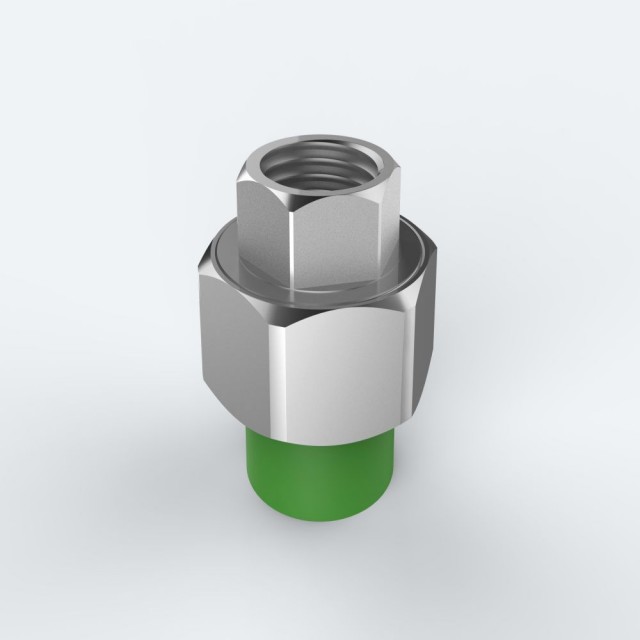 ULP PPR WATER PIPE AND FITTING ISO DIN GB ASTM GREEN WHITE PPR FEMALE THREAD UNION 1