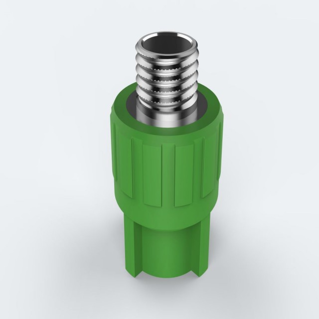 ULP PPR WATER PIPE AND FITTING ISO DIN GB ASTM GREEN WHITE PPR MALE COUPLING COPPER THREAD 7