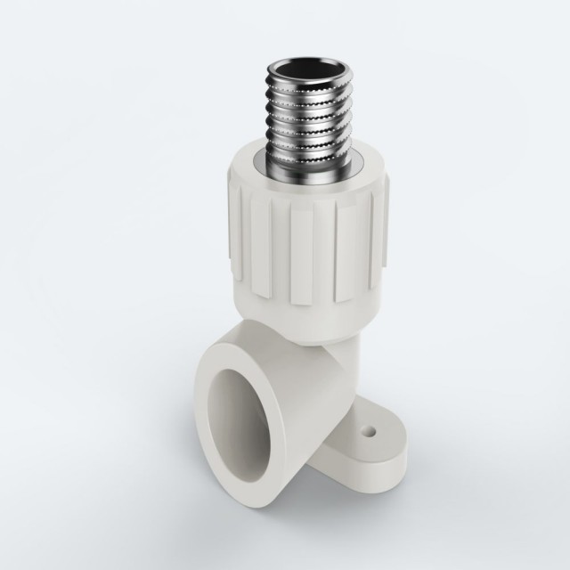 ULP PPR WATER PIPE AND FITTING ISO DIN GB ASTM GREEN WHITE PPR MALE THREAD ELBOW WITH SEAT
