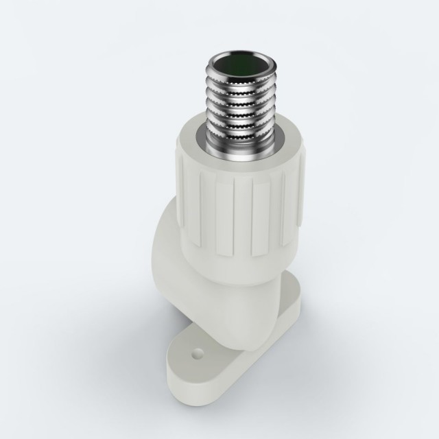 ULP PPR WATER PIPE AND FITTING ISO DIN GB ASTM GREEN WHITE PPR MALE THREAD ELBOW WITH SEAT. 1