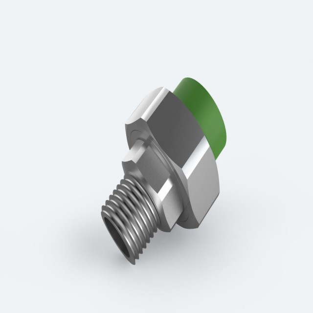 ULP PPR WATER PIPE AND FITTING ISO DIN GB ASTM GREEN WHITE PPR MALE THREAD UNION 1