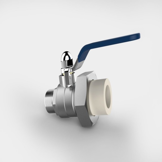 ULP PPR WATER PIPE AND FITTING ISO DIN GB ASTM GREEN WHITE PPR MALE THREAD UNION BALL VALVE