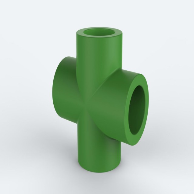 ULP PPR WATER PIPE AND FITTING ISO DIN GB ASTM GREEN WHITE PPR STRAIGHT CROSS 1