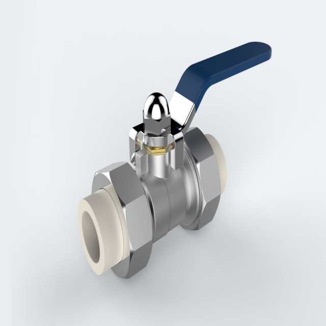 ULP PPR WATER PIPE AND FITTING ISO DIN GB ASTM GREEN WHITE PPR TRUE UNION BALL VALVE