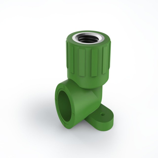 ULP PPR WATER PIPE AND FITTING ISO DIN GB ASTM GREEN WHITE PPR female thread elbow with seat 3