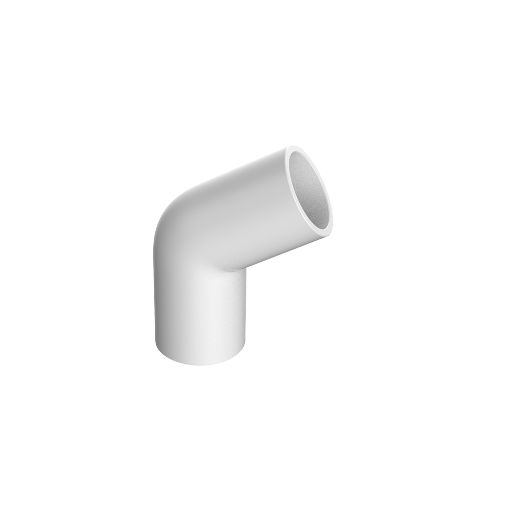 ULP UPVC WATER SUPPLY PIPE AND FITTING WHITE ISO ASTM GB BS EN 45° elbow