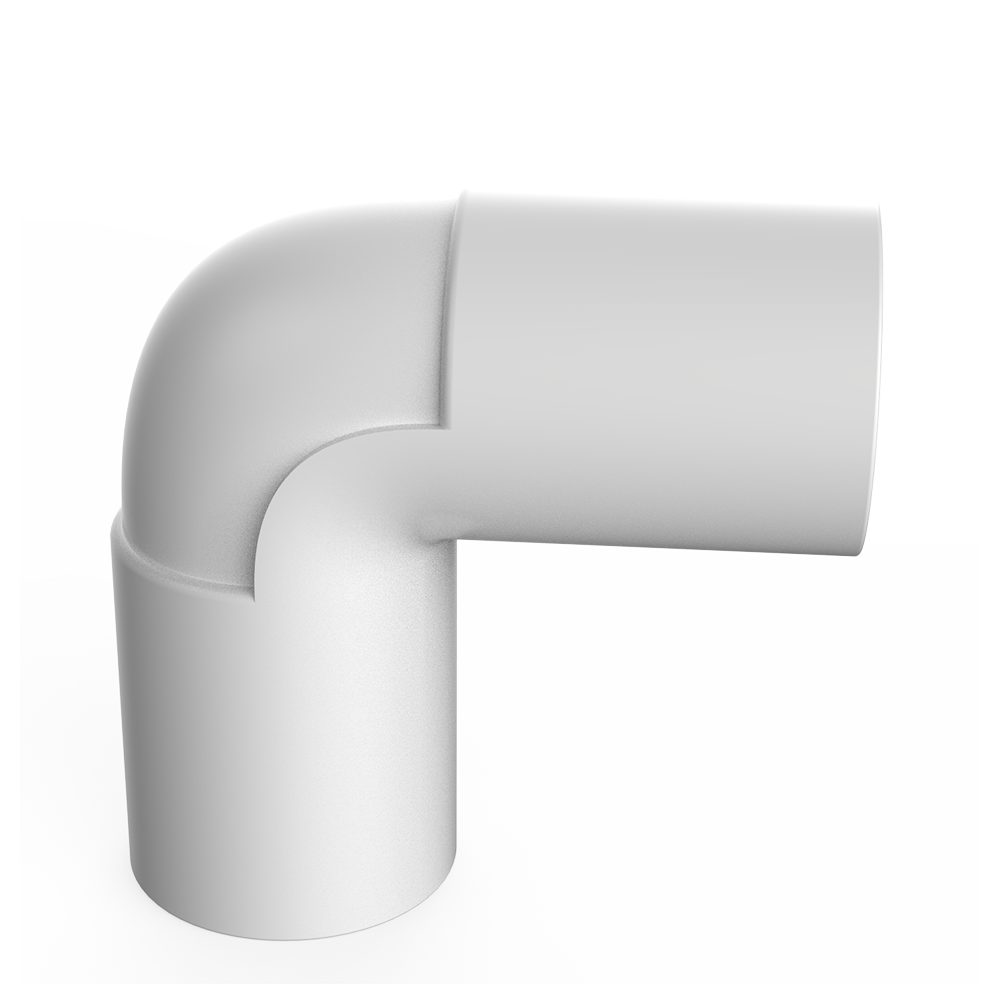ULP UPVC WATER SUPPLY PIPE AND FITTING WHITE ISO ASTM GB BS EN 90° reduced elbow