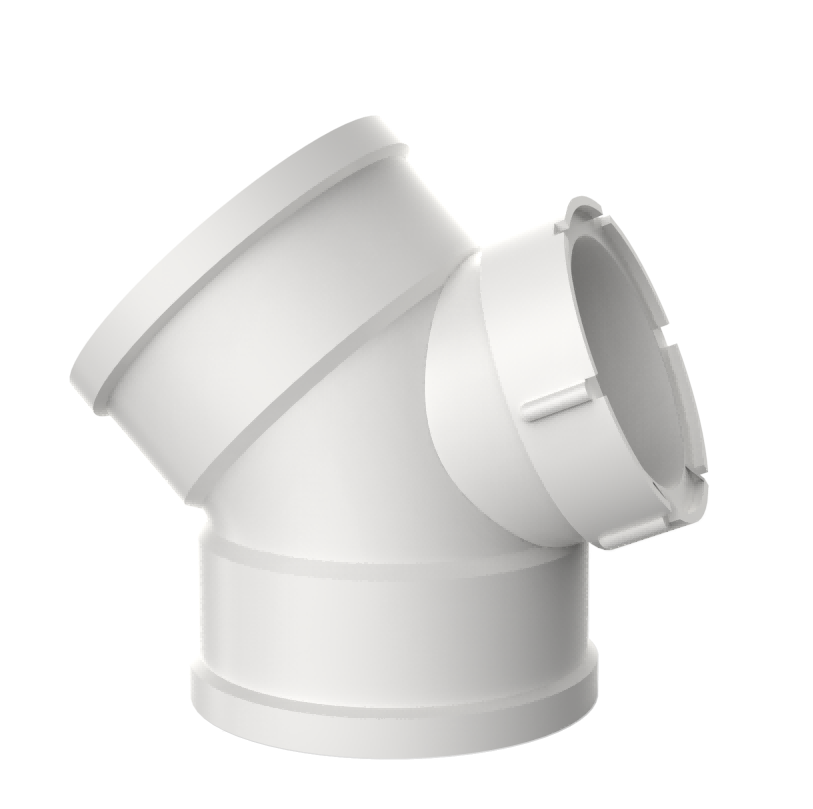 ULP pvc water drainage pipe and fitting ISO astm gb BS EN white pipe 45° elbow with cleanout