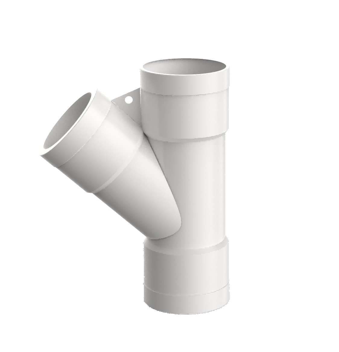ULP pvc water drainage pipe and fitting ISO astm gb BS EN white pipe 45° equal Y