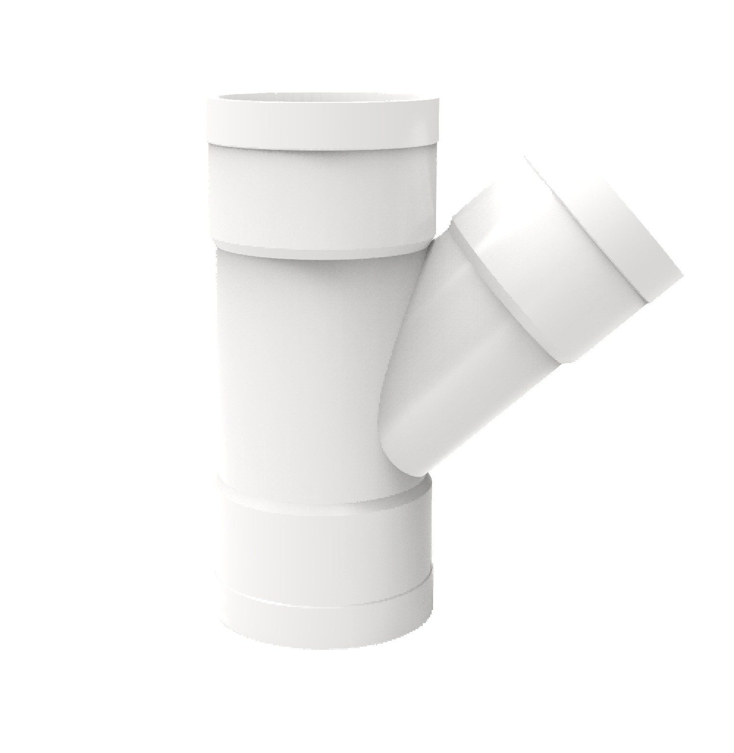 ULP pvc water drainage pipe and fitting ISO astm gb BS EN white pipe 45° equal Y (2)