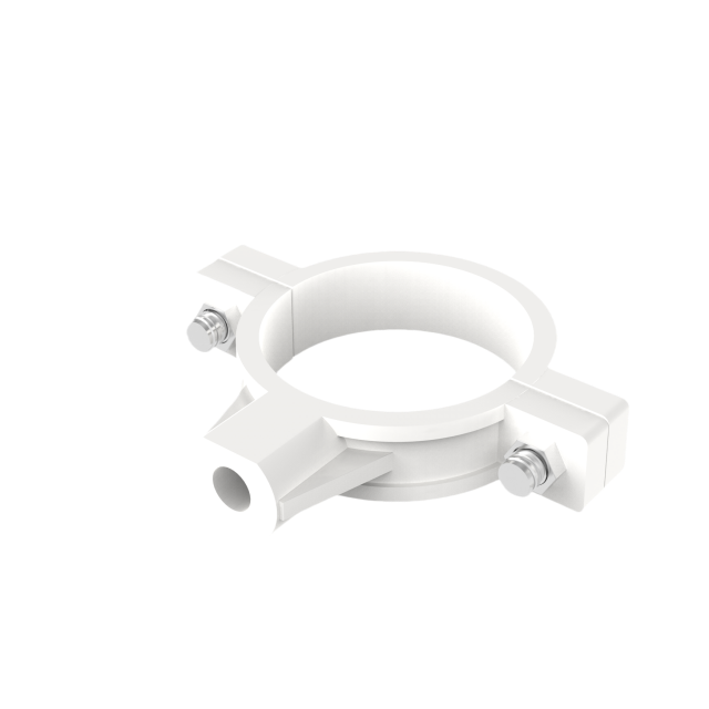 ULP pvc water drainage pipe and fitting ISO astm gb BS EN white pipe CLAMP WITHOUT SCREW