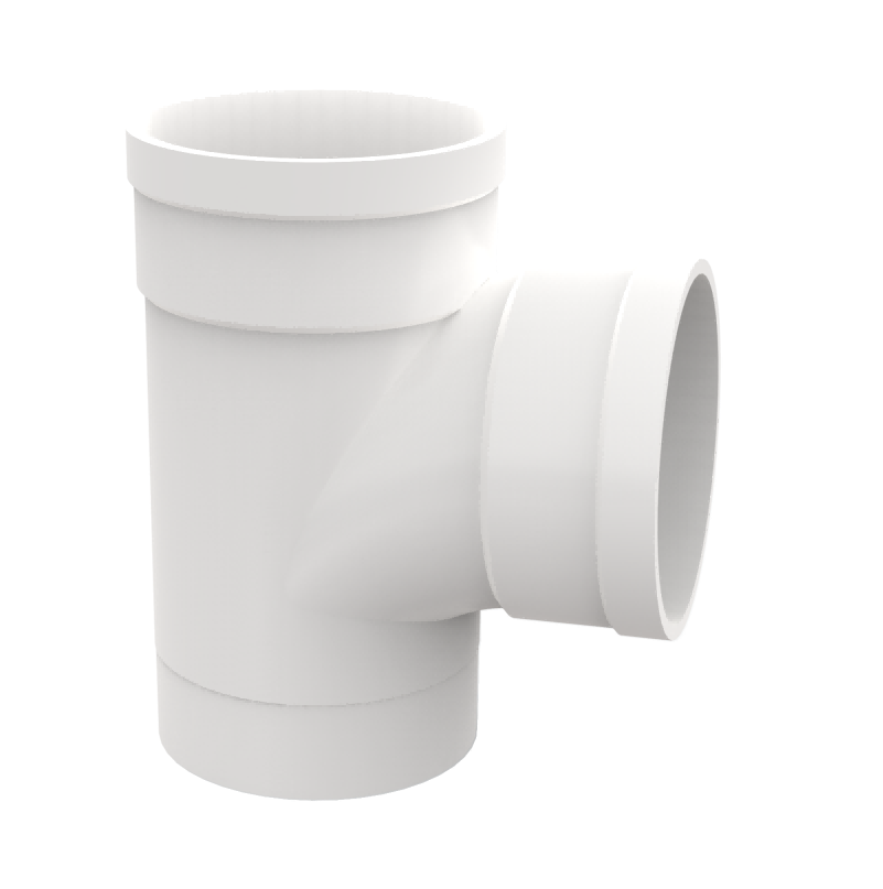 ULP pvc water drainage pipe and fitting ISO astm gb BS EN white pipe equal tee with down interpolation