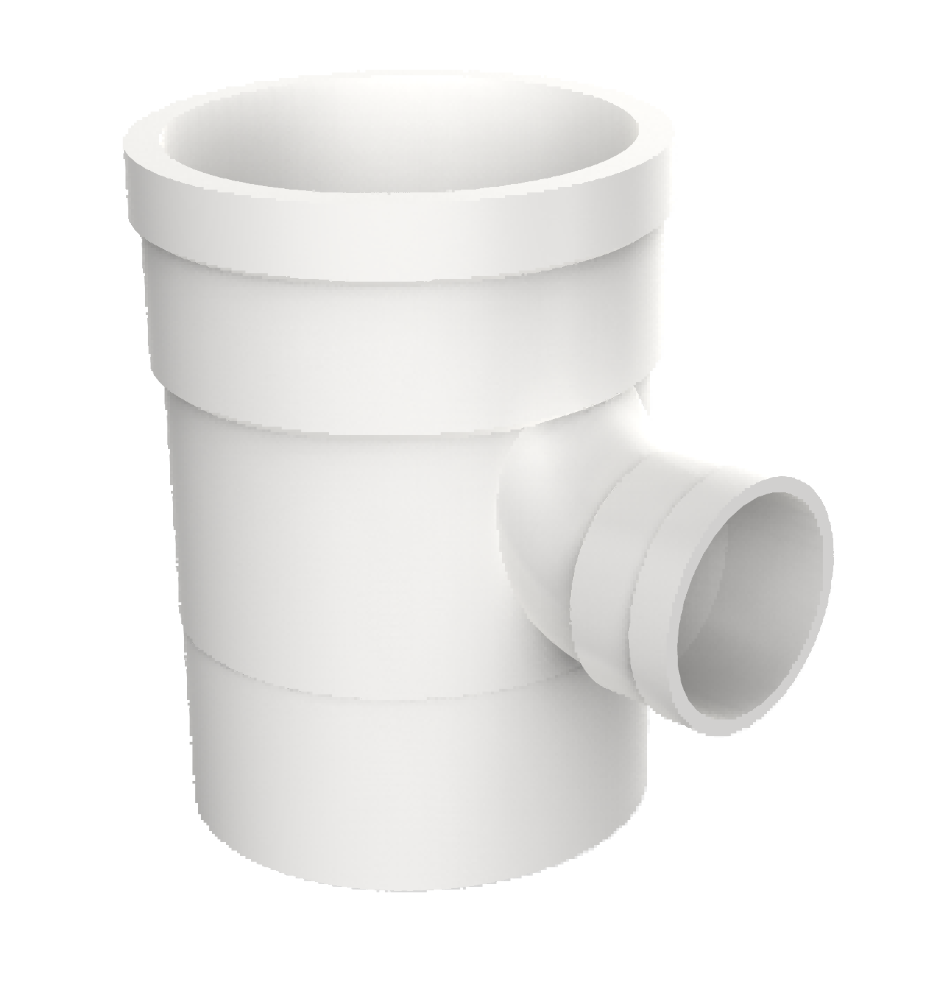 ULP pvc water drainage pipe and fitting ISO astm gb BS EN white pipe reducing tee with upward interpolation