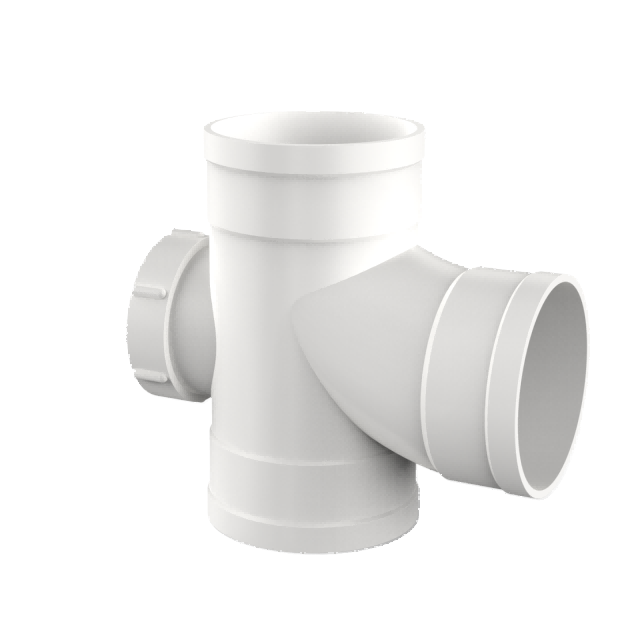 ULP pvc water drainage pipe and fitting ISO astm gb BS EN white pipe sanitary tee with cleanout