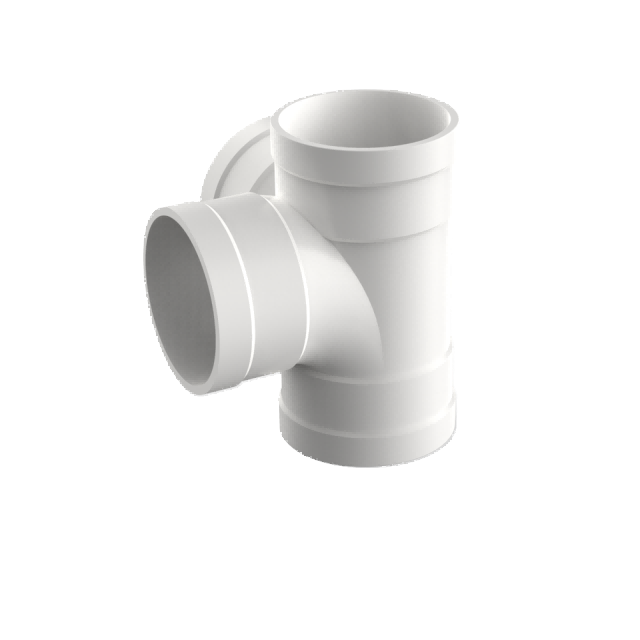 ULP pvc water drainage pipe and fitting ISO astm gb BS EN white pipe tee with side inlet