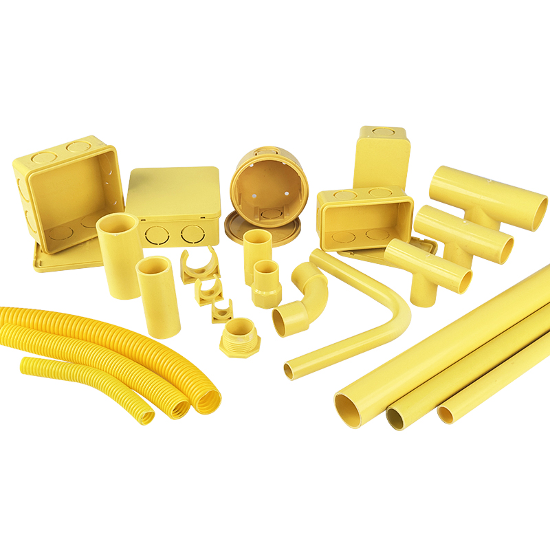 UPVC ELECTRIC CONDUIT FITTING TIS THAI TISI YELLOW PVC PIPE-1