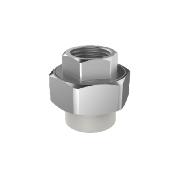 hdpe water plumbing and fitting iso din gb hdpe female thread union white