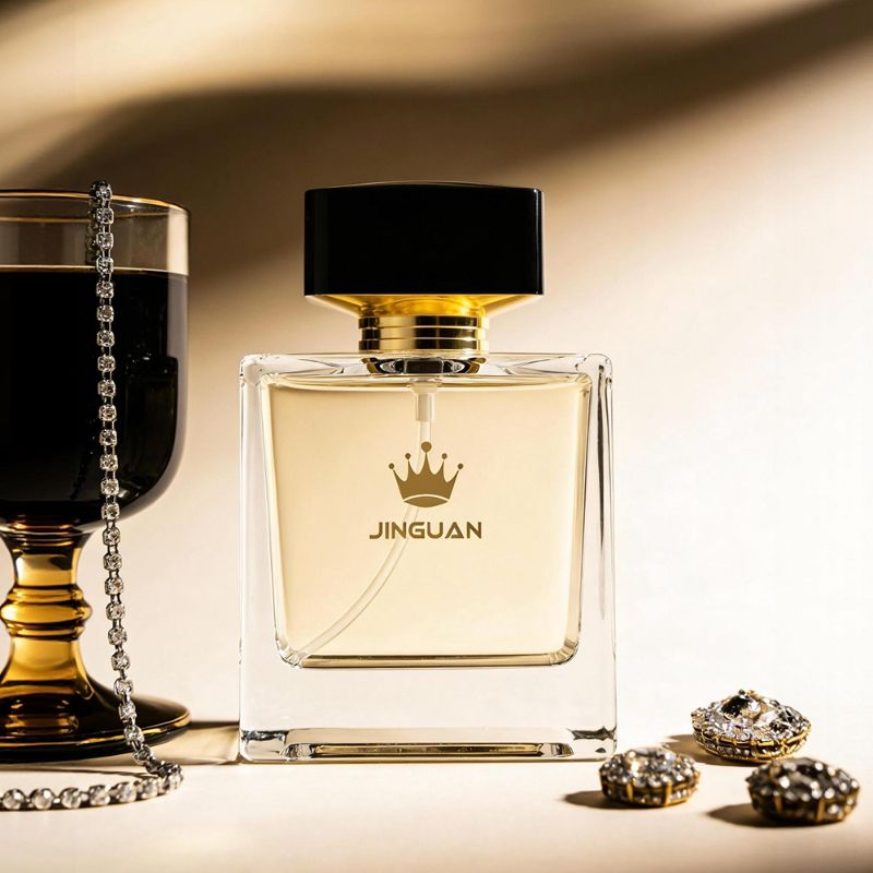 Prestige Classic Square Perfume Glass Bottle (1)