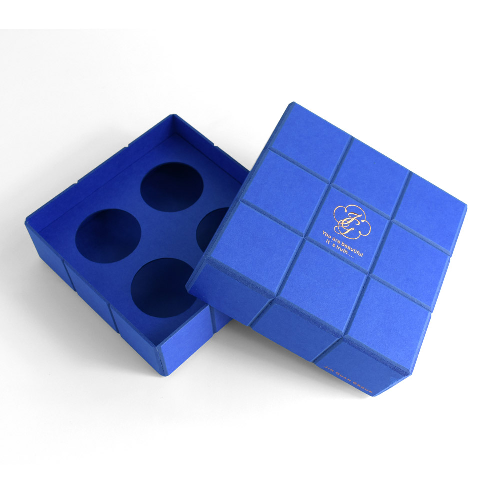 blue rigid gift box