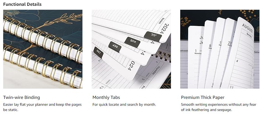 customization options of spiral notebook
