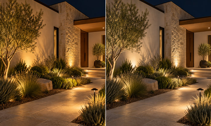 2700K vs 3000K landscape lighting