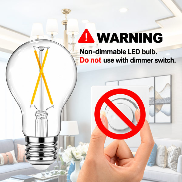 A Fixture Explicitly Marked Not for Use with Dimmers