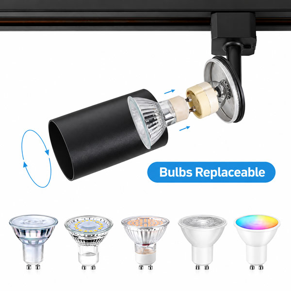 A Fixture with Non-Dimmable Replaceable Bulbs