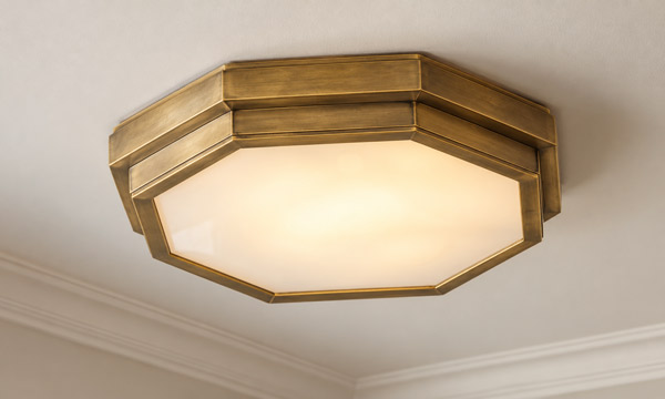 Art Deco flush mount ceiling light