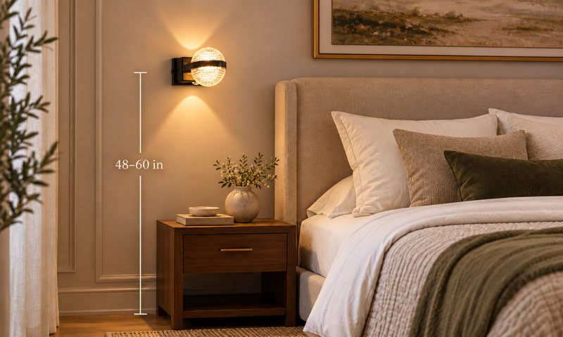 Bedside Sconce Height