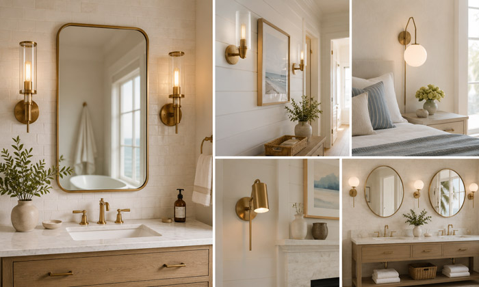 Brass Coastal Wall Sconces